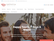 Tablet Screenshot of capitaldentalgroup.com